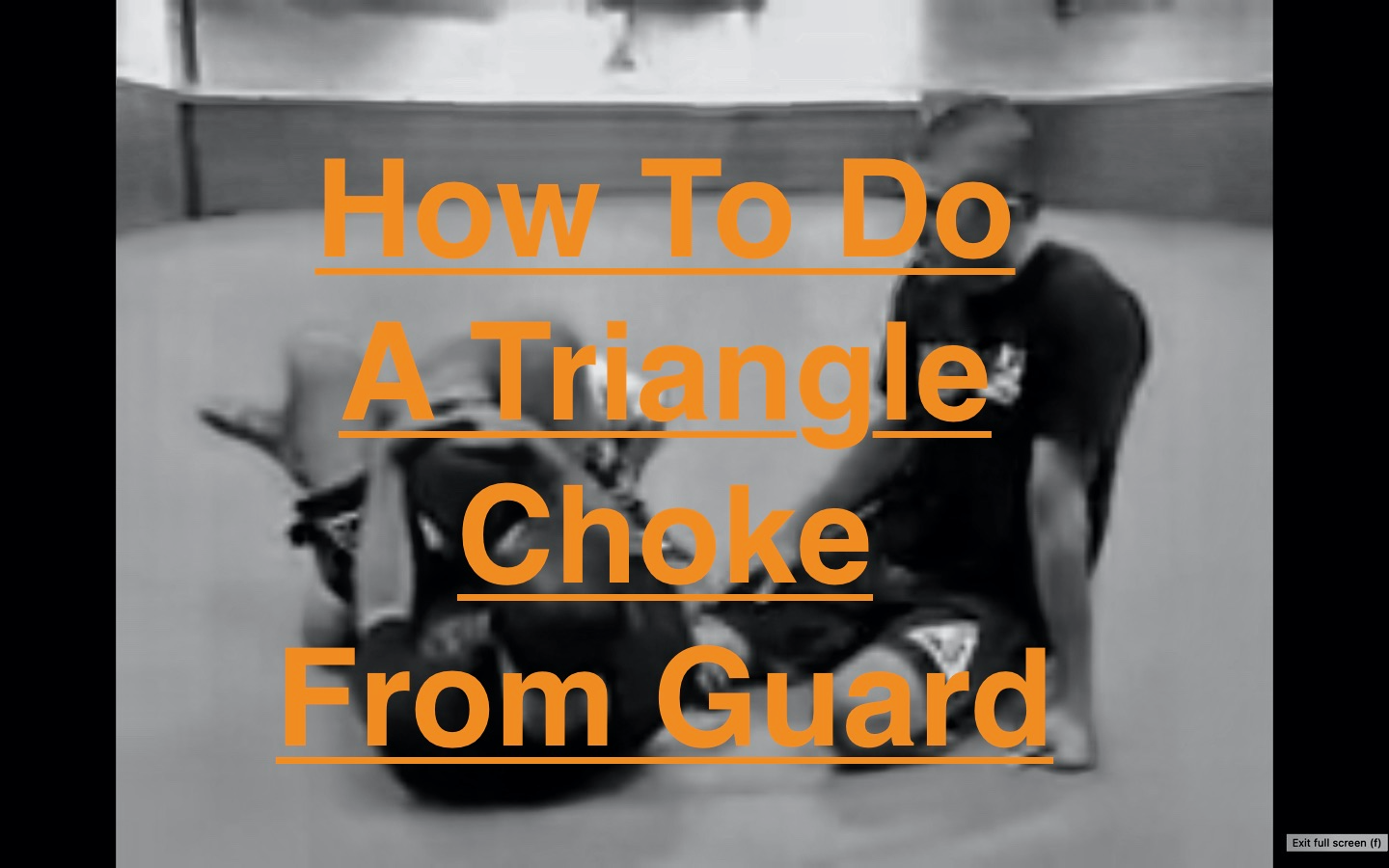how to do a bjj triangle choke from guard